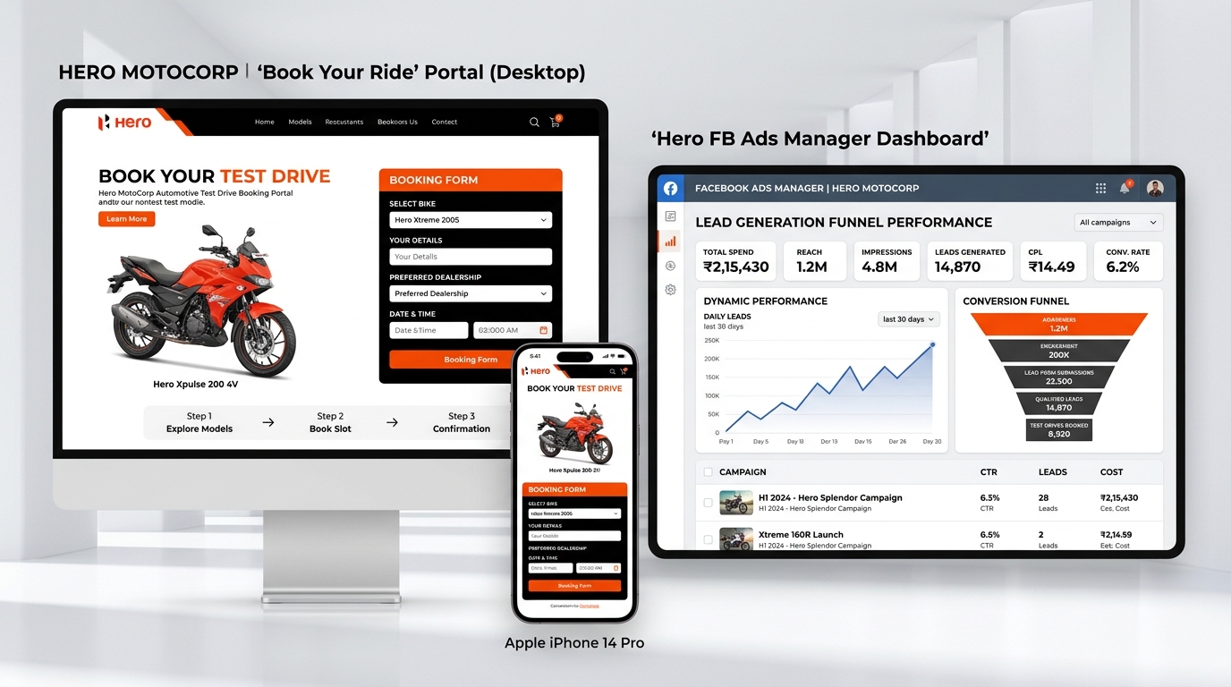Hero Motorcorp Digital Acquisition Funnel