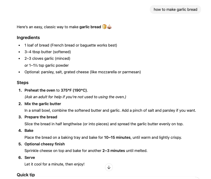 AEO - Chatgpt results